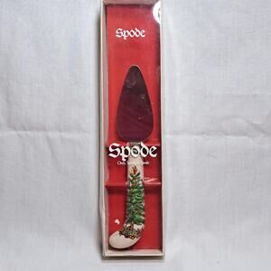 Spode Christmas Tree Cheese Spreader 7" In Original Box